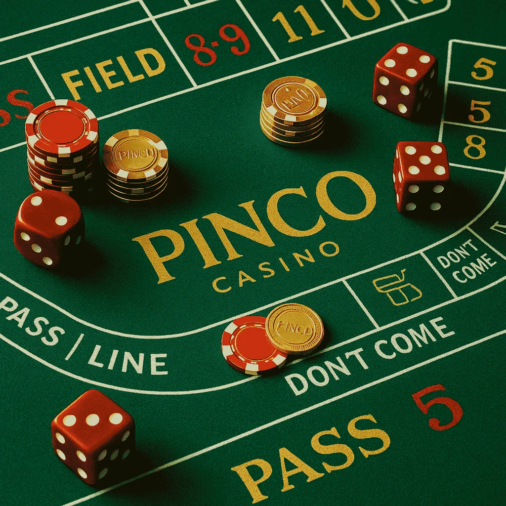 Pinco Casino — ставка фишкой на столе
